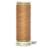 Gütermann Polyester Sew-All Thread 100m - Yellow, Orange and Rust