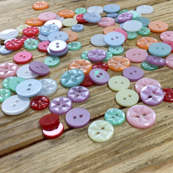 Star Centre Buttons Size 18(11mm)