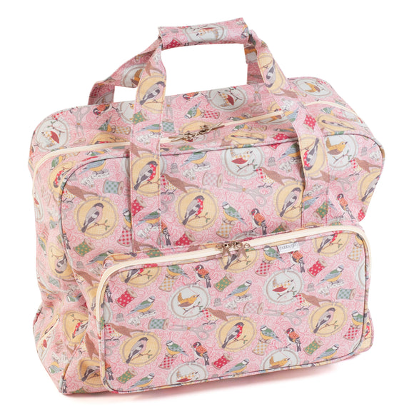 Sewing Machine Bag: Matt PVC - Birds and Bobbins