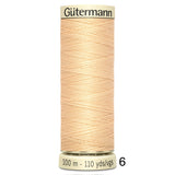 Gütermann Polyester Sew-All Thread 100m - Black, White and Ivory/Cream