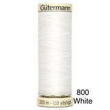 Gütermann Polyester Sew-All Thread 100m - Black, White and Ivory/Cream