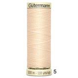 Gütermann Polyester Sew-All Thread 100m - Black, White and Ivory/Cream