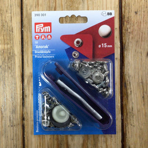 Prym Anorak Press Fastener Kit 15mm Solid Top