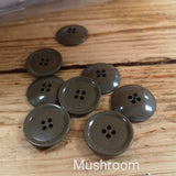 Basic 4-Hole Button with Rounded Back 30mm