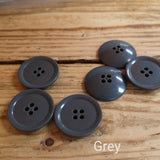 Basic 4-Hole Button with Rounded Back 30mm