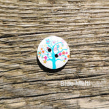 Tree Art Wooden Buttons 15mm