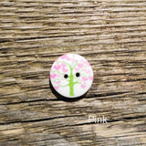 Tree Art Wooden Buttons 15mm