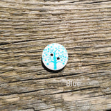 Tree Art Wooden Buttons 15mm