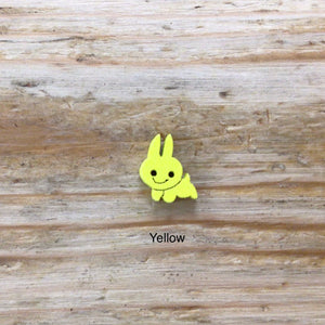 Wooden Rabbit Button