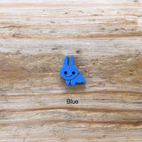 Wooden Rabbit Button