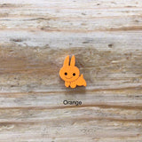 Wooden Rabbit Button