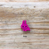 Wooden Rabbit Button