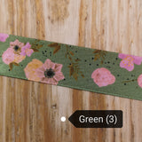 Garden Poppy Ribbon - Double-Sided