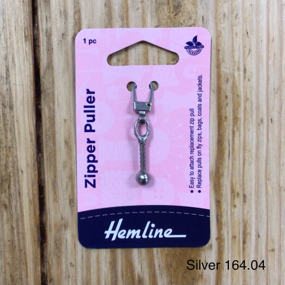 Hemline Zip Pull - Silver Ball End