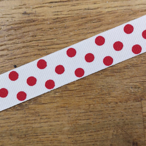 Ribbon - Polkadot Grosgrain Ribbon