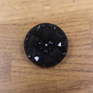 Sparkly Black Shank Button